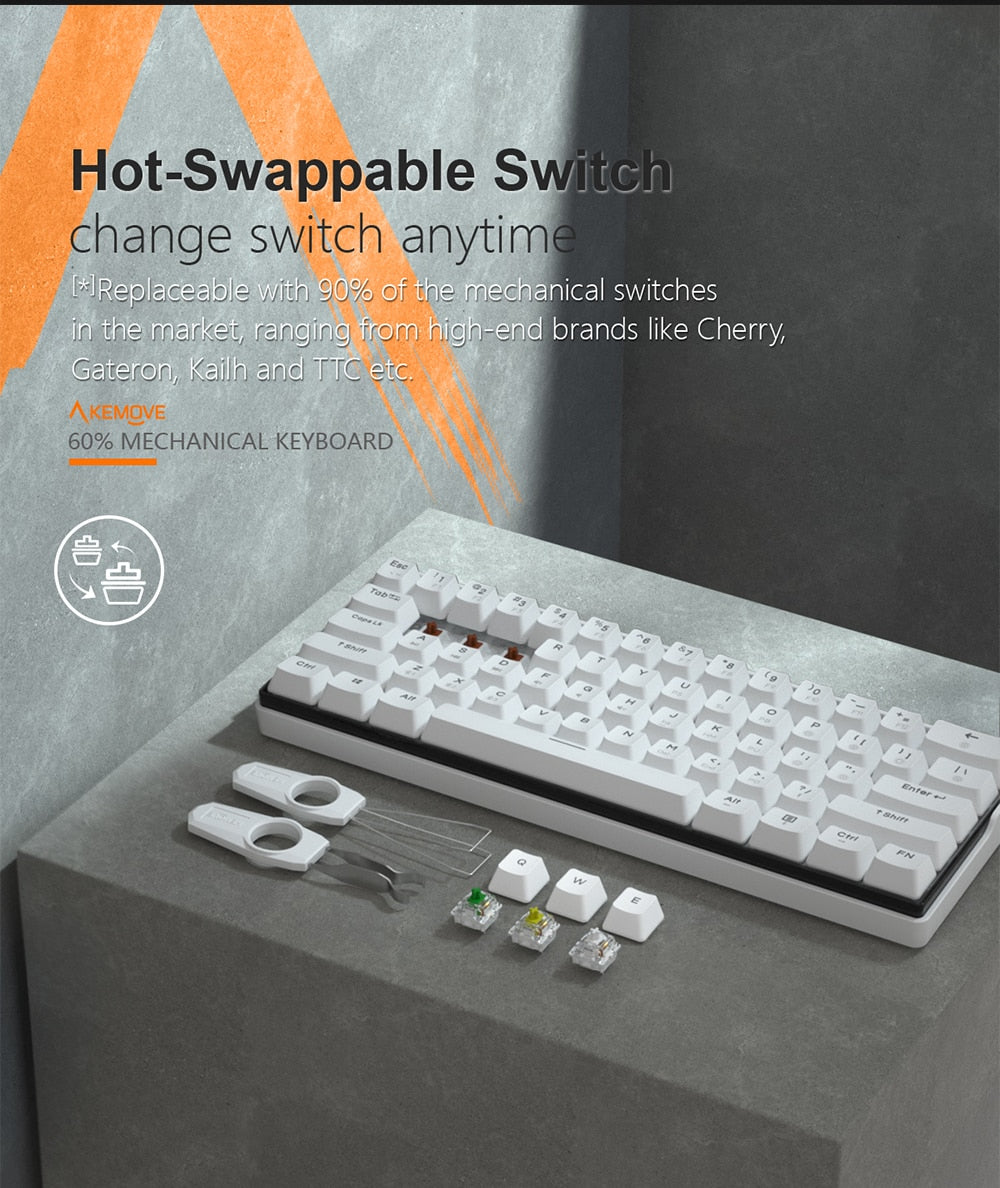 KEMOVE 61 Key Mechanical Keyboard Switch 60%