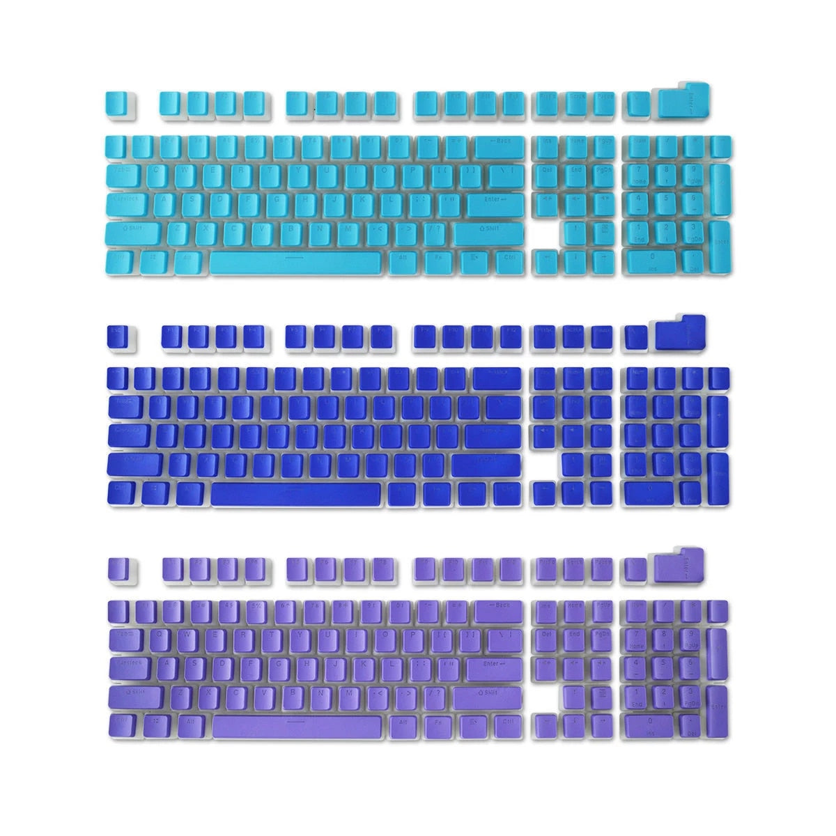 OEM Profile PBT Pudding Keycaps for mechanical keyboards