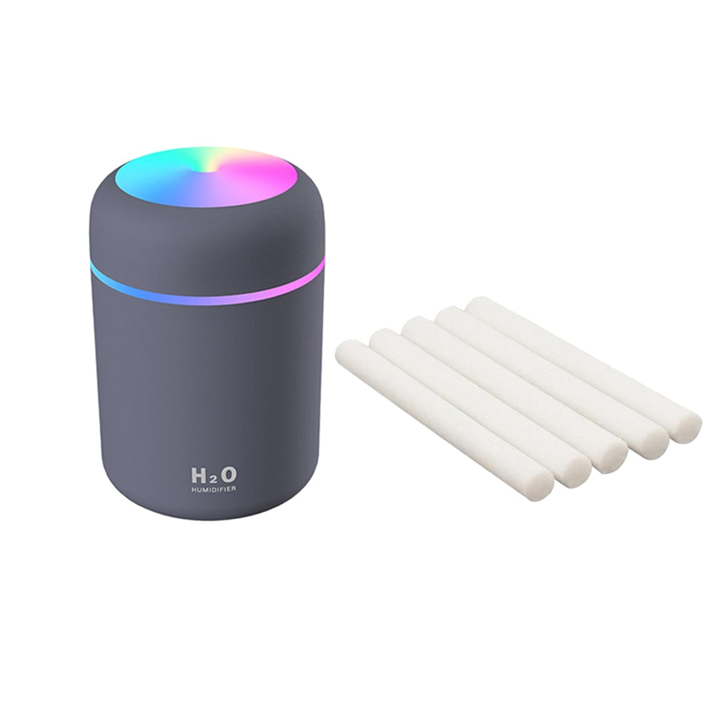 300ml Mini Air Humidifier Ultrasonic Aroma Essential Oil Diffuser