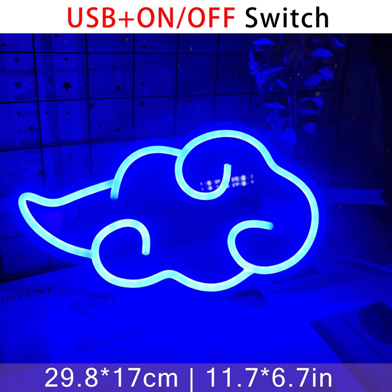 Custom Neon Sign Cloud LED Light Wall Room Art