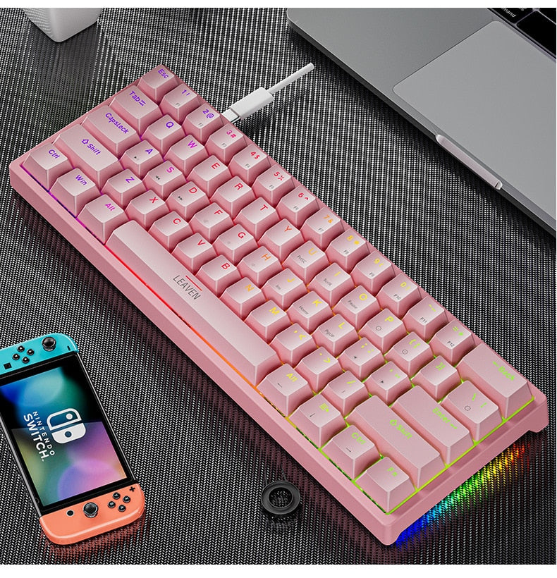 K620 Hot swappable gaming 60% keyboard with RGB backlight