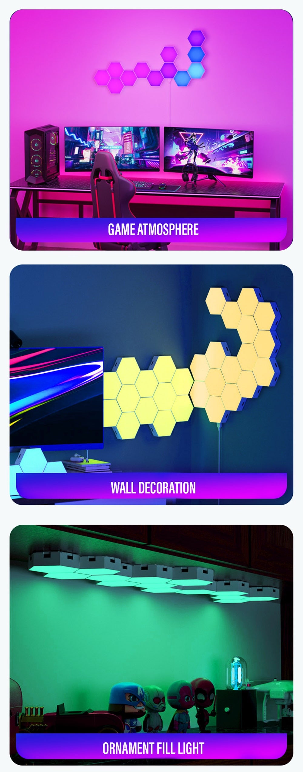 RGB Bluetooth Wall Panels