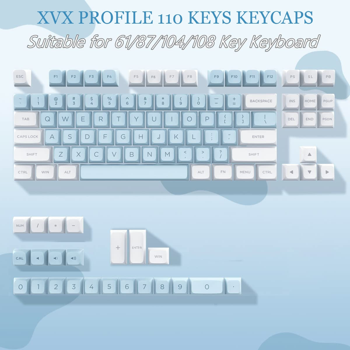 Botanical Custom Keycaps XVX Profile 147 Keys