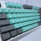 Gray Cyan 87 Keycaps For Mx Switches